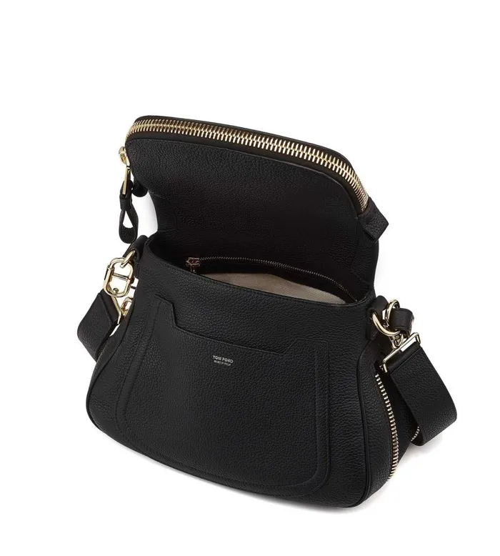 Women Cross Body Bags Tom Ford Medium Double Strap Jennifer Black Women Cross Body Bags Tom Ford Medium Double Strap Jennifer Black