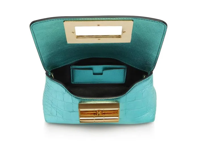 Women Cross Body Bags Tom Ford Metallic Stamped Leather Natalia Mini Bag Women Cross Body Bags Tom Ford Metallic Stamped Leather Natalia Mini Bag