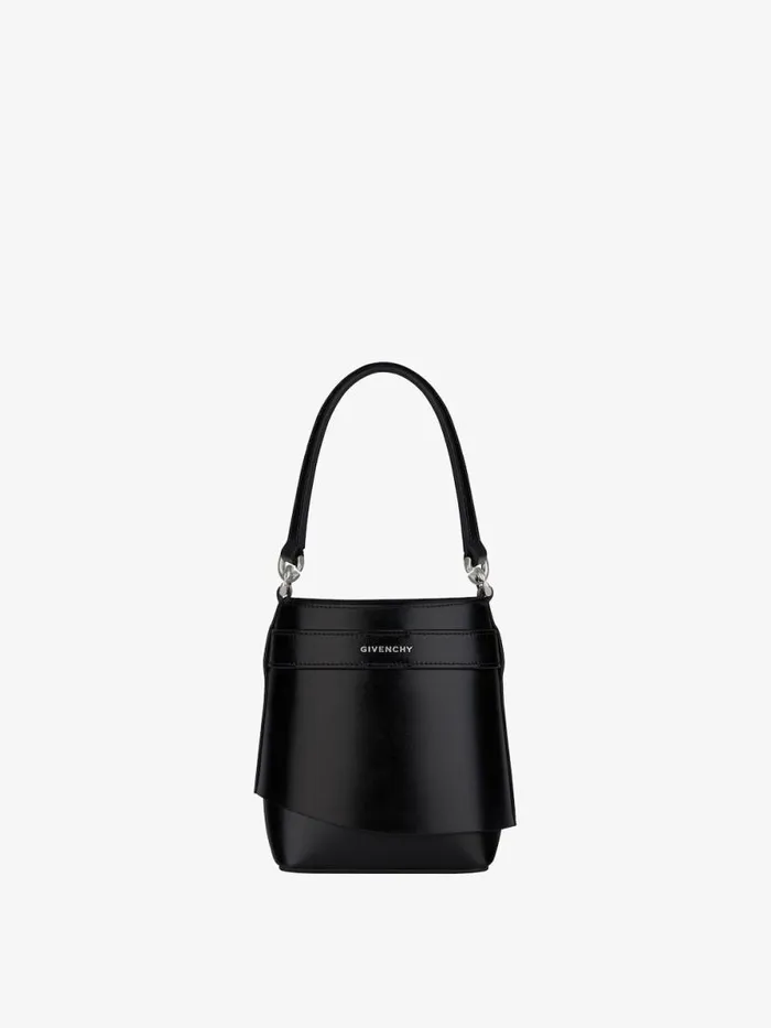 Women Crossbody Bags Givenchy Micro Shark Lock Bucket Bag In Box Leather Black Women Crossbody Bags Givenchy Micro Shark Lock Bucket Bag In Box Leather Black