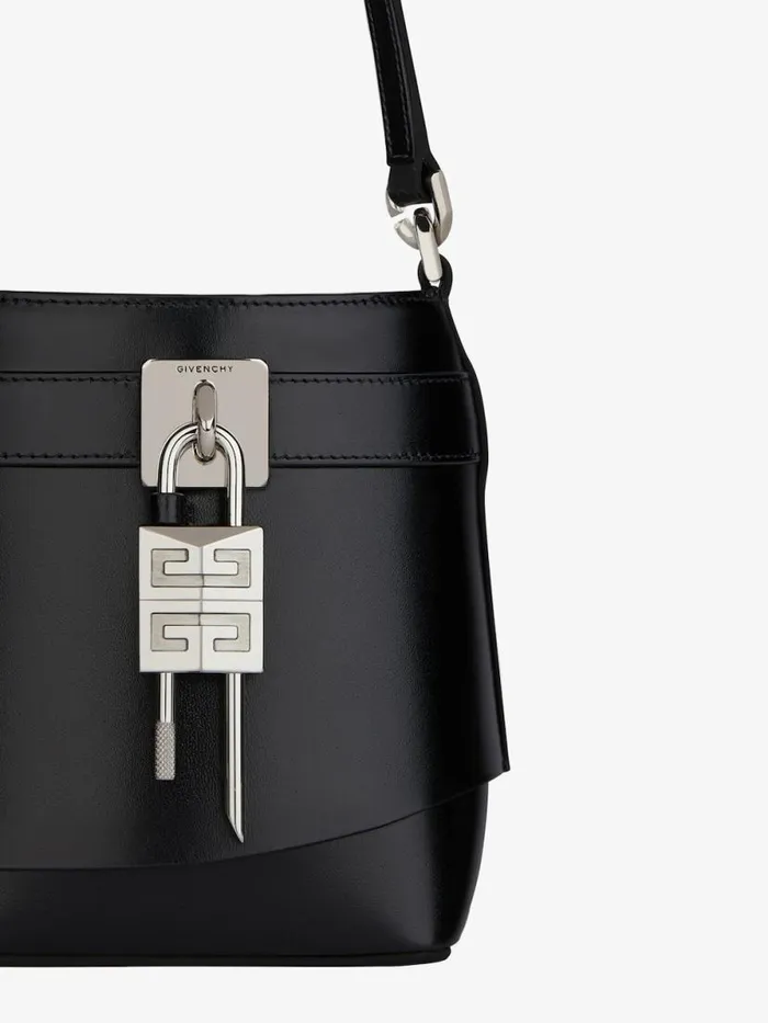 Women Crossbody Bags Givenchy Micro Shark Lock Bucket Bag In Box Leather Black Women Crossbody Bags Givenchy Micro Shark Lock Bucket Bag In Box Leather Black