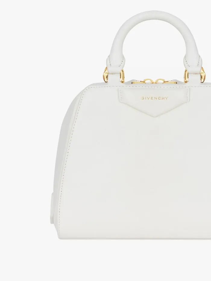 Women Crossbody Bags Givenchy Nano Antigona Cube Bag In Leather Ivory Women Crossbody Bags Givenchy Nano Antigona Cube Bag In Leather Ivory
