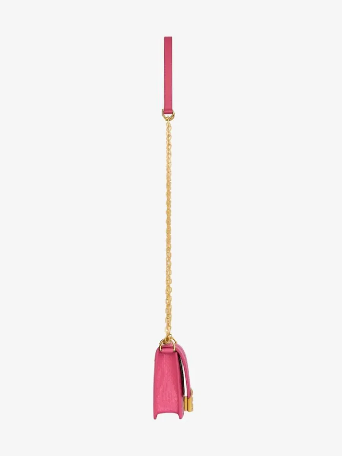 Women Crossbody Bags Givenchy Small 4G Bag In Python With Chain Neon Pink Women Crossbody Bags Givenchy Small 4G Bag In Python With Chain Neon Pink