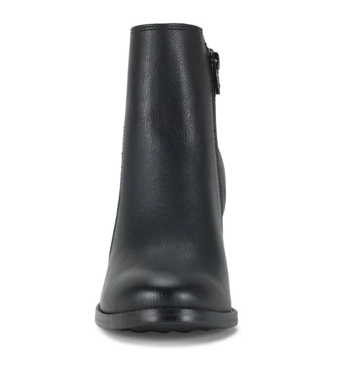 Women Crystal Block Heel Bootie Black Baretraps Booties
