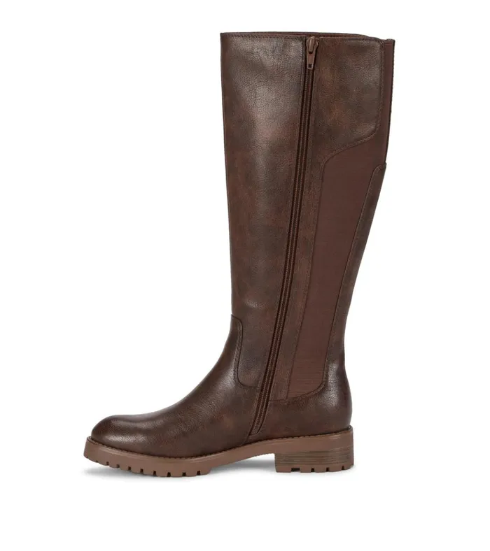 Women Danen Riding Boot Brush Brown Baretraps Knee High Boots