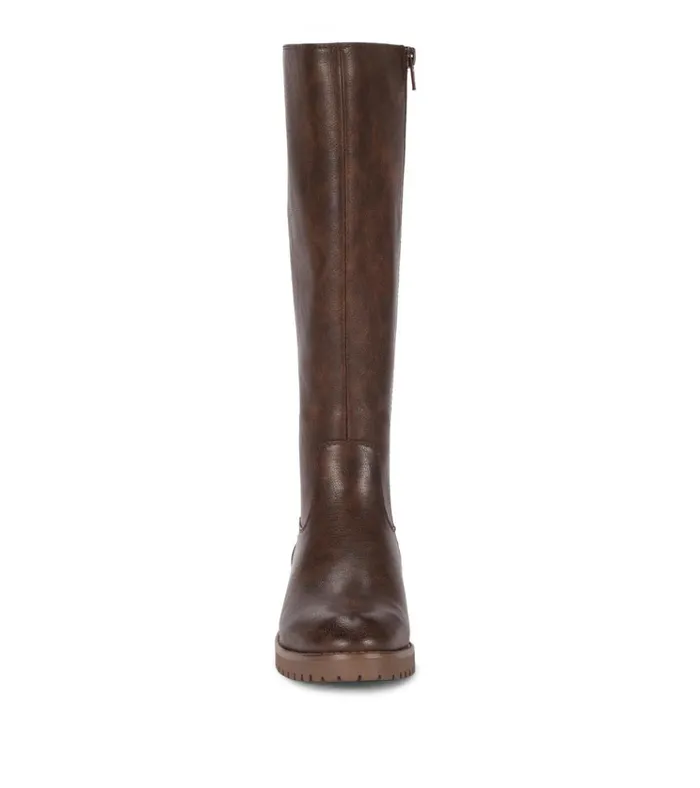 Women Danen Riding Boot Brush Brown Baretraps Knee High Boots