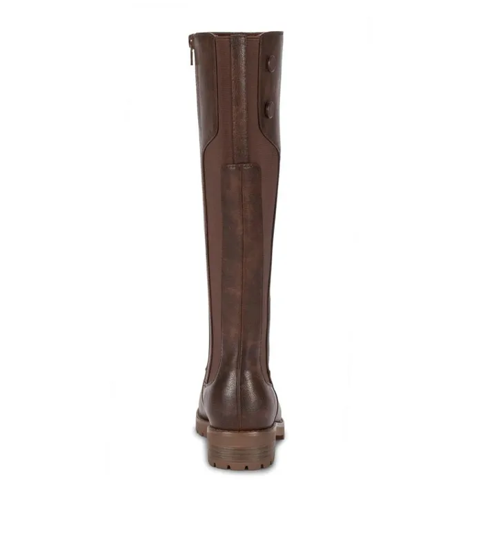 Women Danen Riding Boot Brush Brown Baretraps Knee High Boots