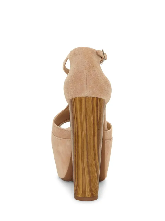 Women Dany TStrap Platform Sandal In Sand Jessica Simpson Platforms