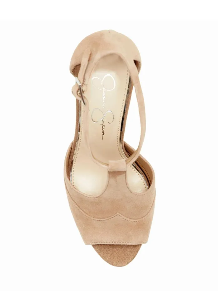 Women Dany TStrap Platform Sandal In Sand Jessica Simpson Platforms