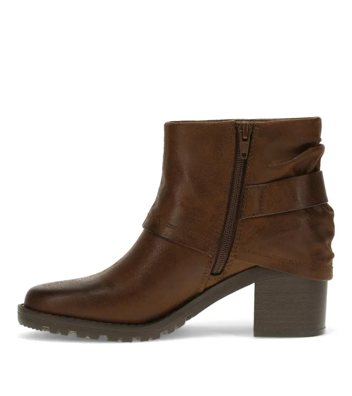 Women Deborah Block Heel Bootie Brush Brown Baretraps Booties