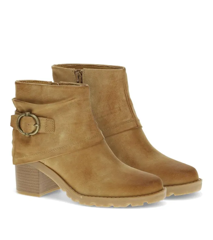 Women Deborah Block Heel Bootie Sand Baretraps Booties
