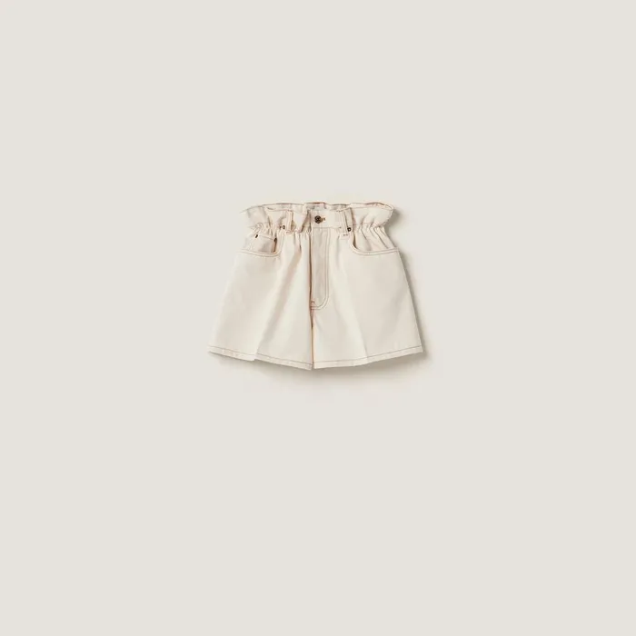 Women Denim Miu Miu Denim Shorts Natural