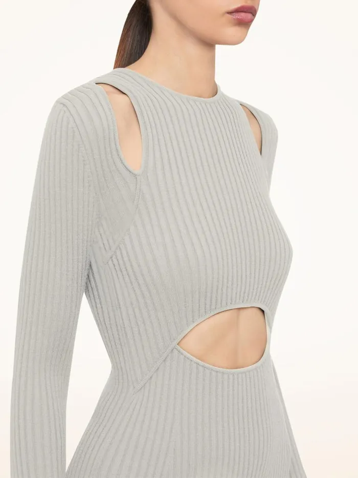 Women Dresses and Skirts Wolford Contoured Ribs Dress Ecrue