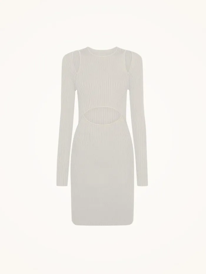 Women Dresses and Skirts Wolford Contoured Ribs Dress Ecrue