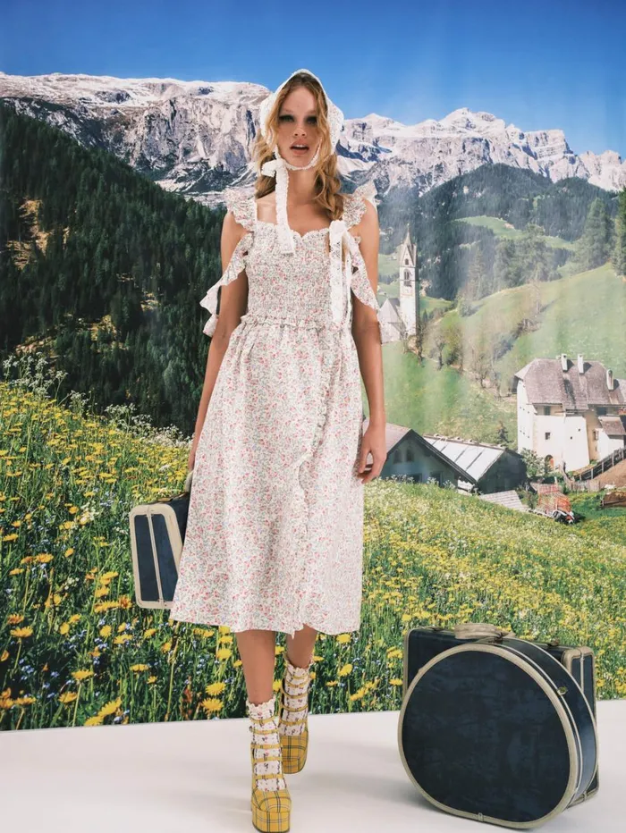 Women Dresses For Love and Lemons Amalfi Midi Dress Multi Women Dresses For Love and Lemons Amalfi Midi Dress Multi