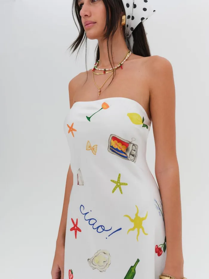 Women Dresses For Love and Lemons Carla Strapless Maxi Dress Multi Women Dresses For Love and Lemons Carla Strapless Maxi Dress Multi
