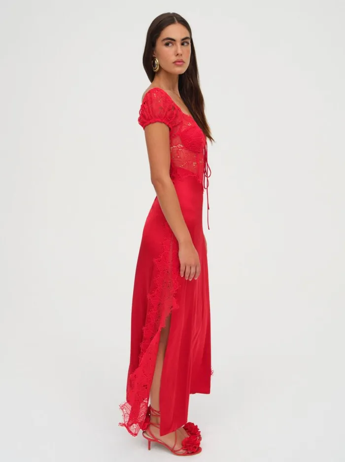 Women Dresses For Love and Lemons Casey Maxi Dress Red Women Dresses For Love and Lemons Casey Maxi Dress Red