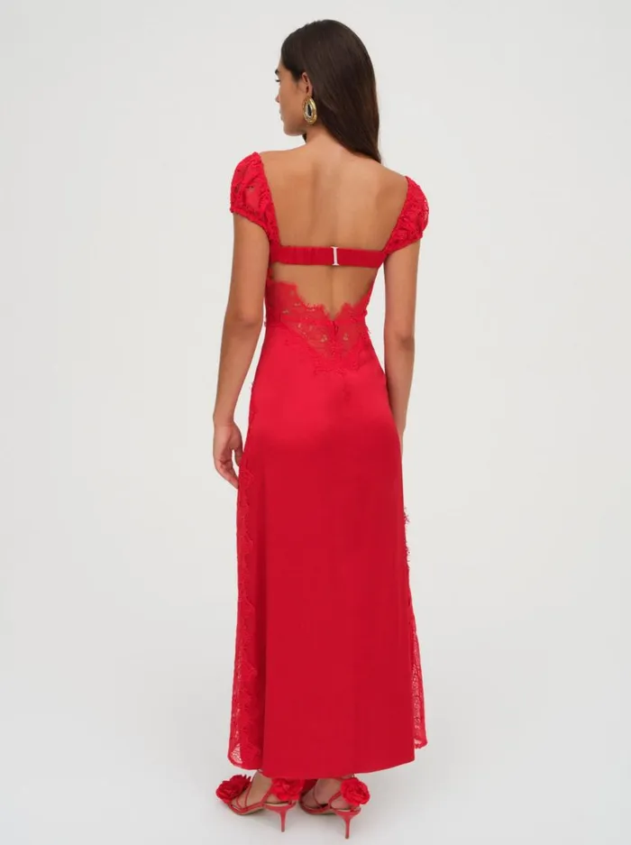 Women Dresses For Love and Lemons Casey Maxi Dress Red Women Dresses For Love and Lemons Casey Maxi Dress Red