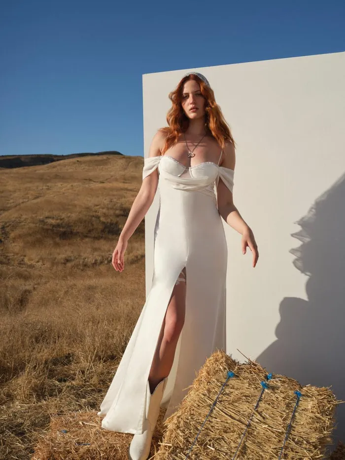 Women Dresses For Love and Lemons Cora Bridal Gown White