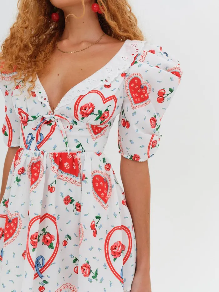 Women Dresses For Love and Lemons Daisy Mae Mini Dress White Women Dresses For Love and Lemons Daisy Mae Mini Dress White