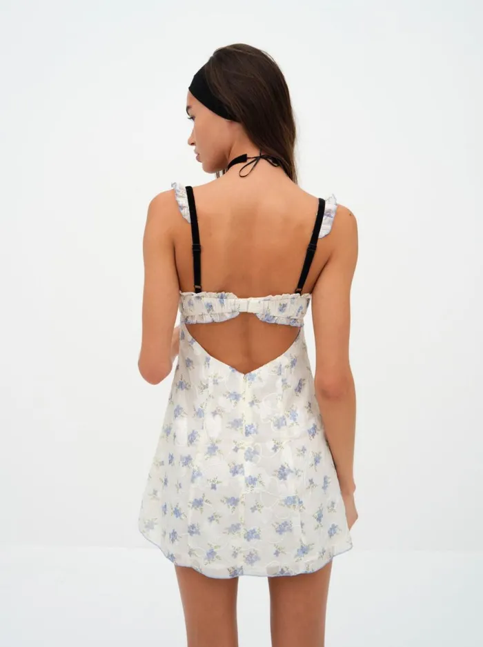 Women Dresses For Love and Lemons Edith Mini Dress White Women Dresses For Love and Lemons Edith Mini Dress White