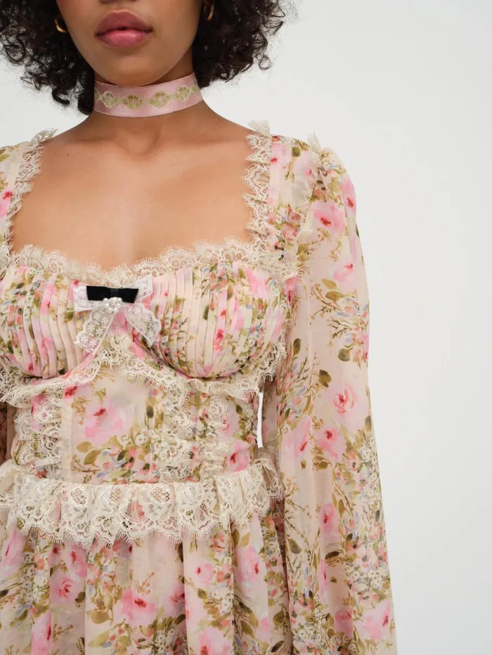 Women Dresses For Love and Lemons Emmaline Mini Dress Yellow Women Dresses For Love and Lemons Emmaline Mini Dress Yellow