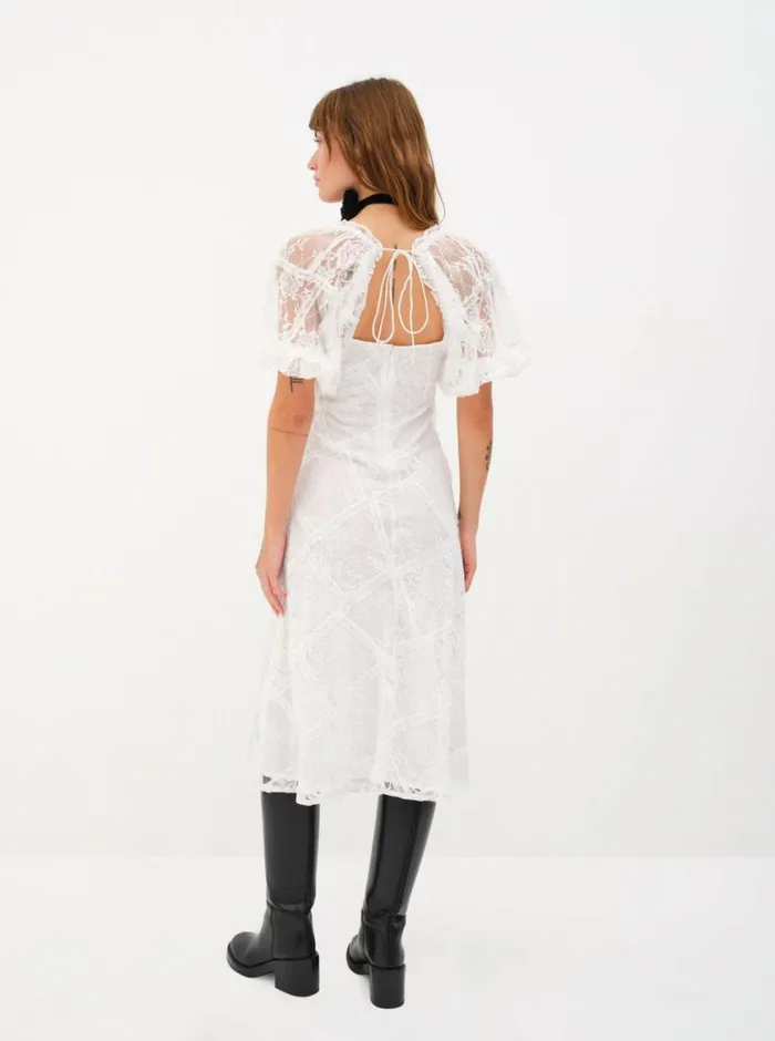 Women Dresses For Love and Lemons Lily Midi Dress White Women Dresses For Love and Lemons Lily Midi Dress White