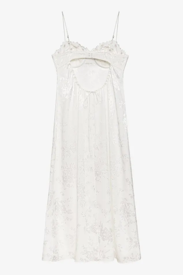 Women Dresses For Love and Lemons Lola Midi Slip Dress White Women Dresses For Love and Lemons Lola Midi Slip Dress White