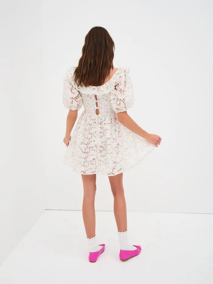 Women Dresses For Love and Lemons Magnolia Mini Dress White Women Dresses For Love and Lemons Magnolia Mini Dress White