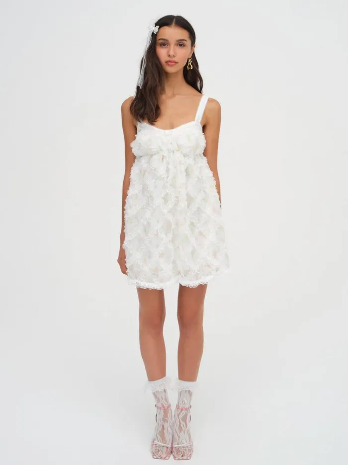 Women Dresses For Love and Lemons Nova Mini Dress White Women Dresses For Love and Lemons Nova Mini Dress White