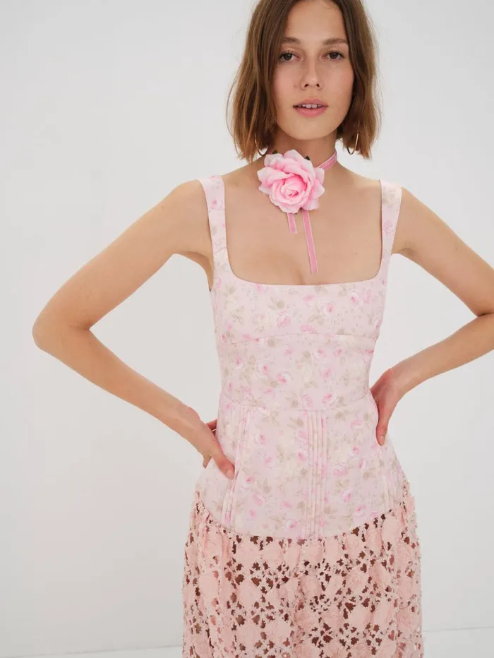 Women Dresses For Love and Lemons Silvia Maxi Dress Pink Women Dresses For Love and Lemons Silvia Maxi Dress Pink