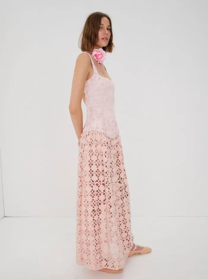 Women Dresses For Love and Lemons Silvia Maxi Dress Pink Women Dresses For Love and Lemons Silvia Maxi Dress Pink