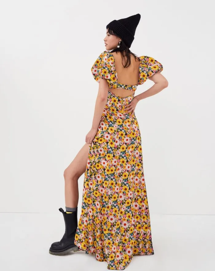 Women Dresses For Love and Lemons Sylvia Maxi Dress Yellow Women Dresses For Love and Lemons Sylvia Maxi Dress Yellow