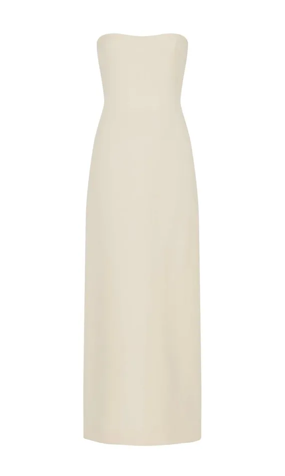 Women Dresses Gabriela Hearst Opus Dress In Ivory Wool Silk Cady