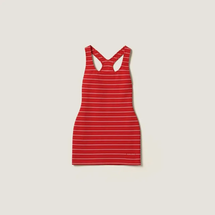 Women Dresses Miu Miu Nylon Dress Red