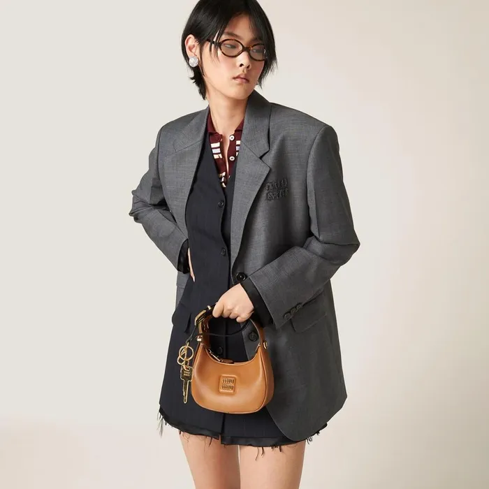Women Dresses Miu Miu Pinstriped Minidress Navy Women Dresses Miu Miu Pinstriped Minidress Navy
