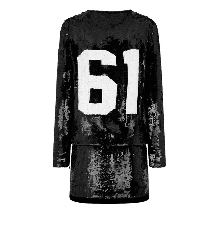 Women Dresses Tom Ford All Over Sequins TShirt Mini Dress Blackwhite Women Dresses Tom Ford All Over Sequins TShirt Mini Dress Blackwhite