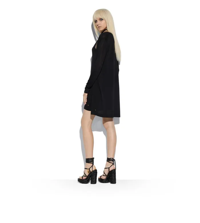 Women Dresses Tom Ford Slinky Viscose Mini Tank Dress Black Women Dresses Tom Ford Slinky Viscose Mini Tank Dress Black
