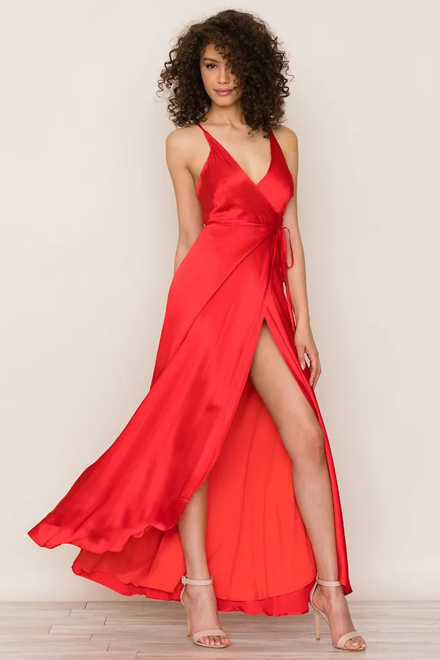 Women Dresses YUMI KIM Rush Hour Red Maxi Dress Satin Maxi Dress Red Women Dresses YUMI KIM Rush Hour Red Maxi Dress Satin Maxi Dress Red