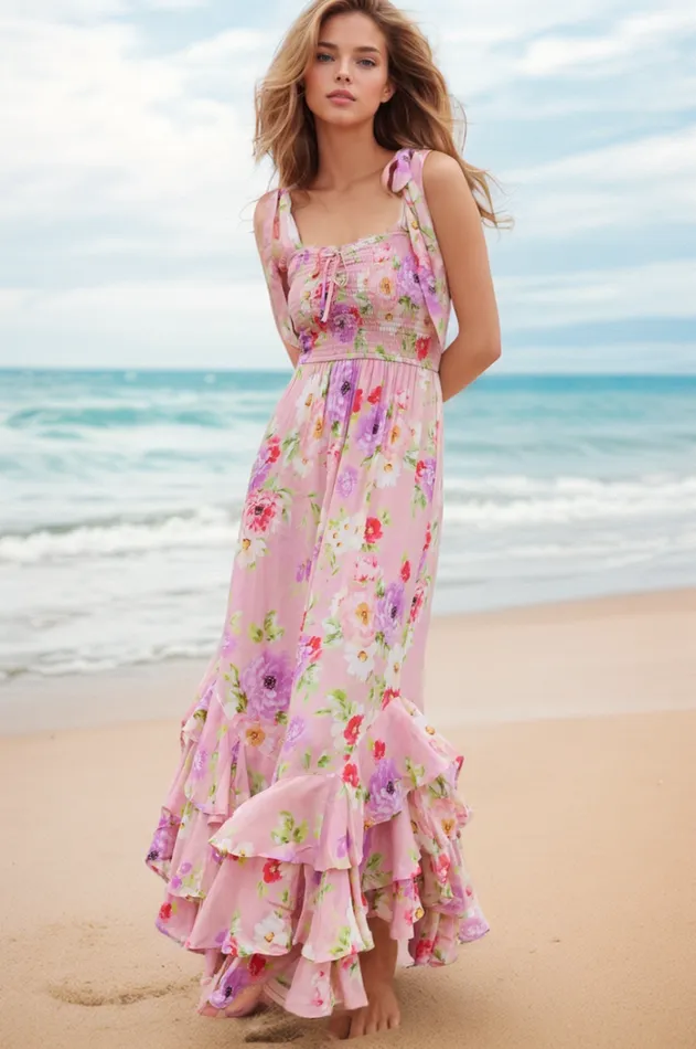 Women Dresses YUMI KIM TRISHA DRESS Miami Magic Blush Women Dresses YUMI KIM TRISHA DRESS Miami Magic Blush