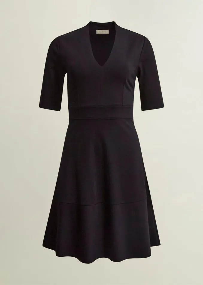 Women Emilia Ponte Dress Navy Hobbs Dresses and Jumpsuits