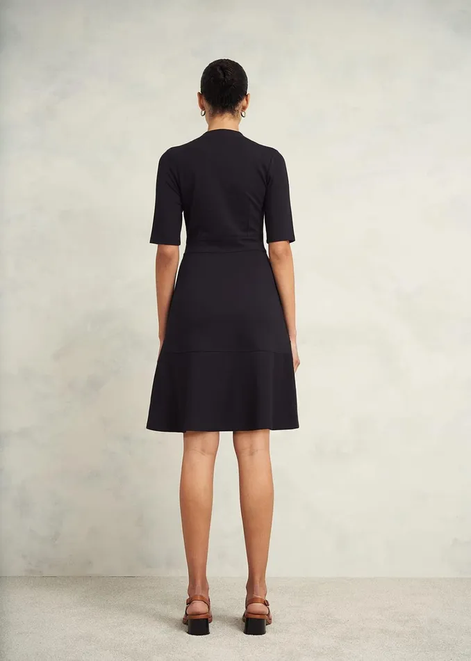 Women Emilia Ponte Dress Navy Hobbs Dresses and Jumpsuits