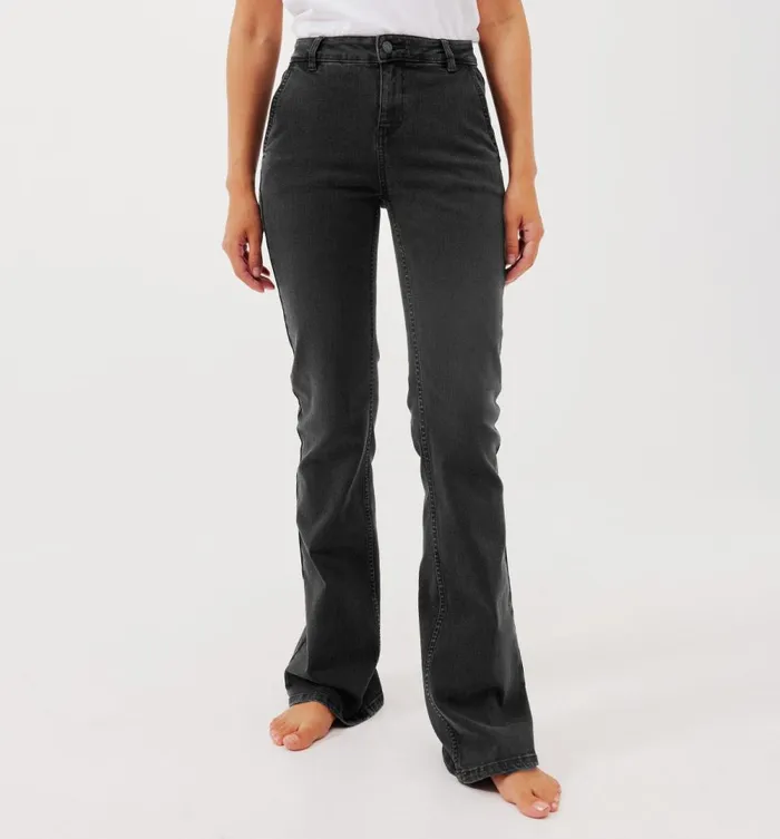 Women Eugene Flared Jeans 8211 Black Promod Jeans Women Eugene Flared Jeans 8211 Black Promod Jeans