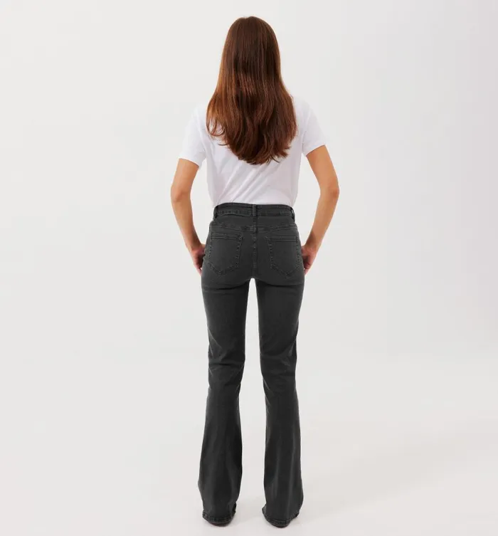 Women Eugene Flared Jeans 8211 Black Promod Jeans Women Eugene Flared Jeans 8211 Black Promod Jeans