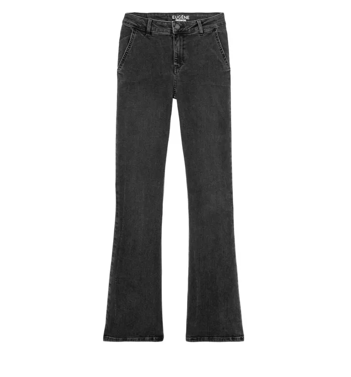 Women Eugene Flared Jeans 8211 Black Promod Jeans Women Eugene Flared Jeans 8211 Black Promod Jeans