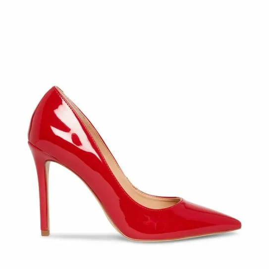Women EVELYN RED PATENT Red Patent Steve Madden Heels