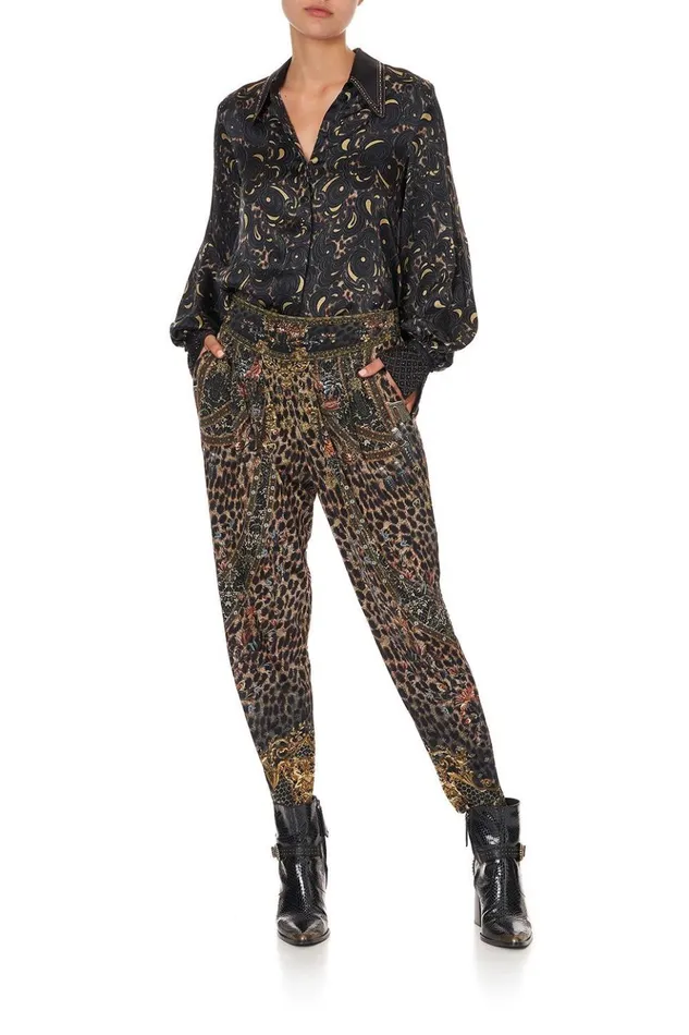 Women Extended Sizes Camilla Harem Pants With Front Pleats Abingdon Palace