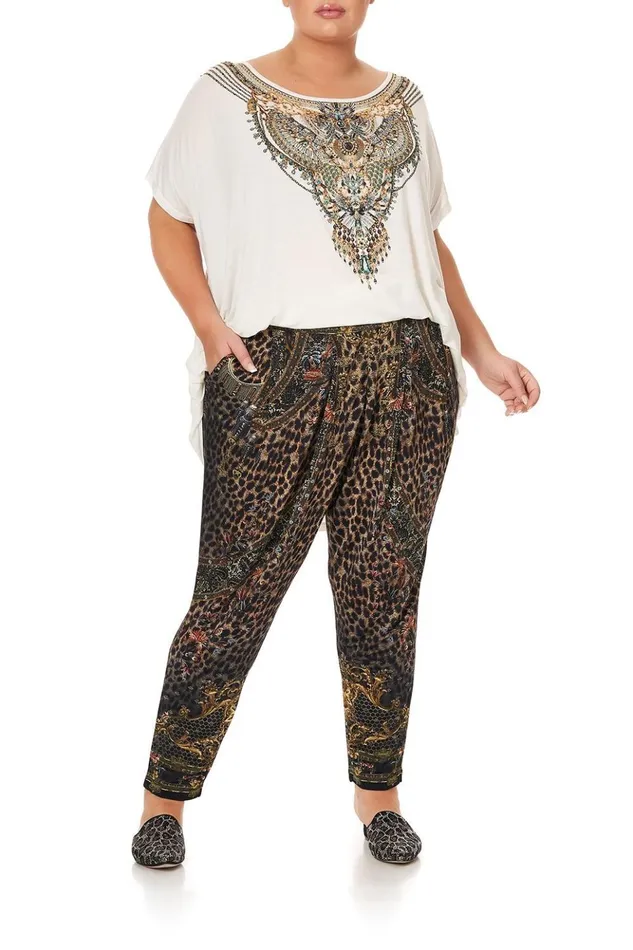 Women Extended Sizes Camilla Harem Pants With Front Pleats Abingdon Palace
