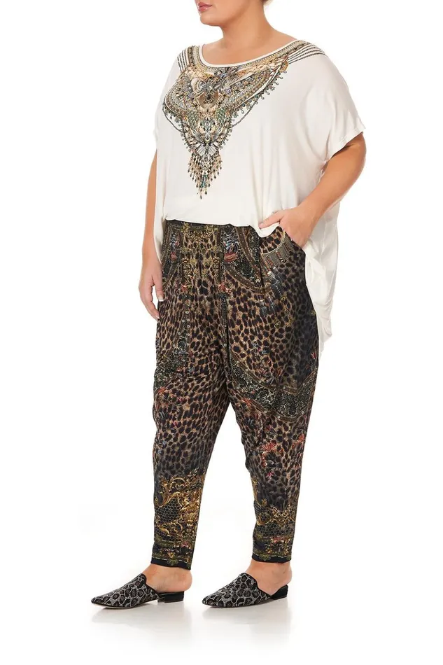 Women Extended Sizes Camilla Harem Pants With Front Pleats Abingdon Palace