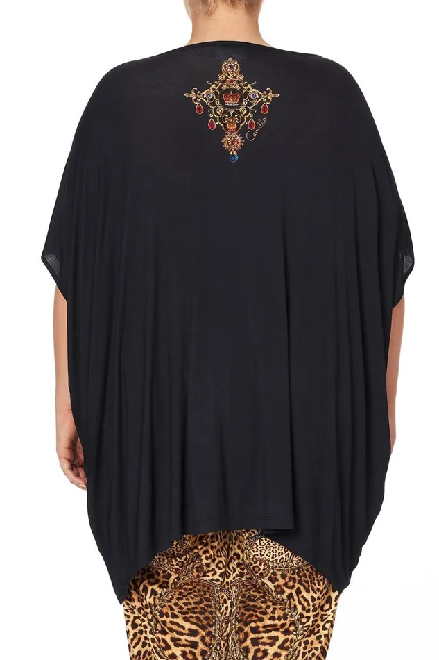 Women Extended Sizes Camilla Loose Fit Round Neck Tee Dining Hall Darling