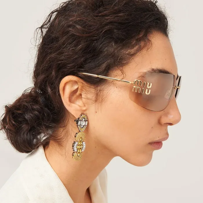 Women Eyewear Miu Miu Miu Miu Runway Sunglasses Rose Gold Lenses Women Eyewear Miu Miu Miu Miu Runway Sunglasses Rose Gold Lenses